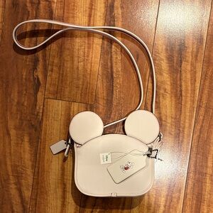 Coach Ivory Mickey Ear Crossbody Bag